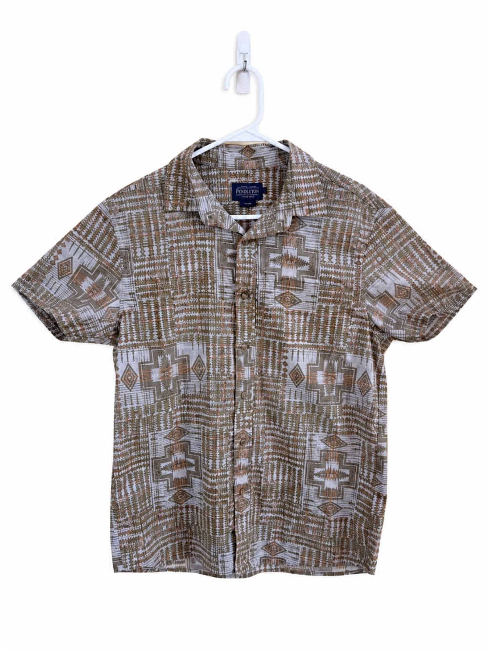 NWT! Pendleton Men's Southwestern Geometric Print Button Down Shirt Size Medium